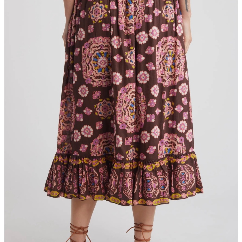 Cleobella Avalon Print Drawstring Skirt EUC - Picture 2 of 12